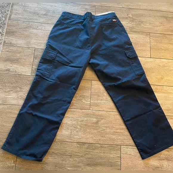 DICKIES Relaxed Straight Navy Twill Cargo Trouser Work Pant Unisex 28x30 - Picture 4 of 6